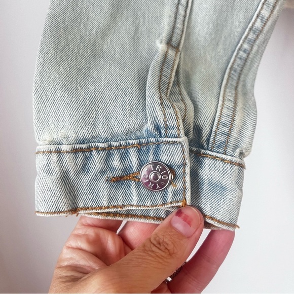 Trio Urban Women’s Mona Lisa Denim Jacket Size Small black ®️ - Picture 6 of 8